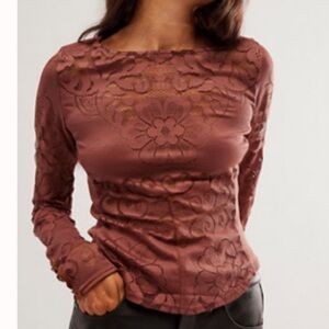 Free People wild roses top